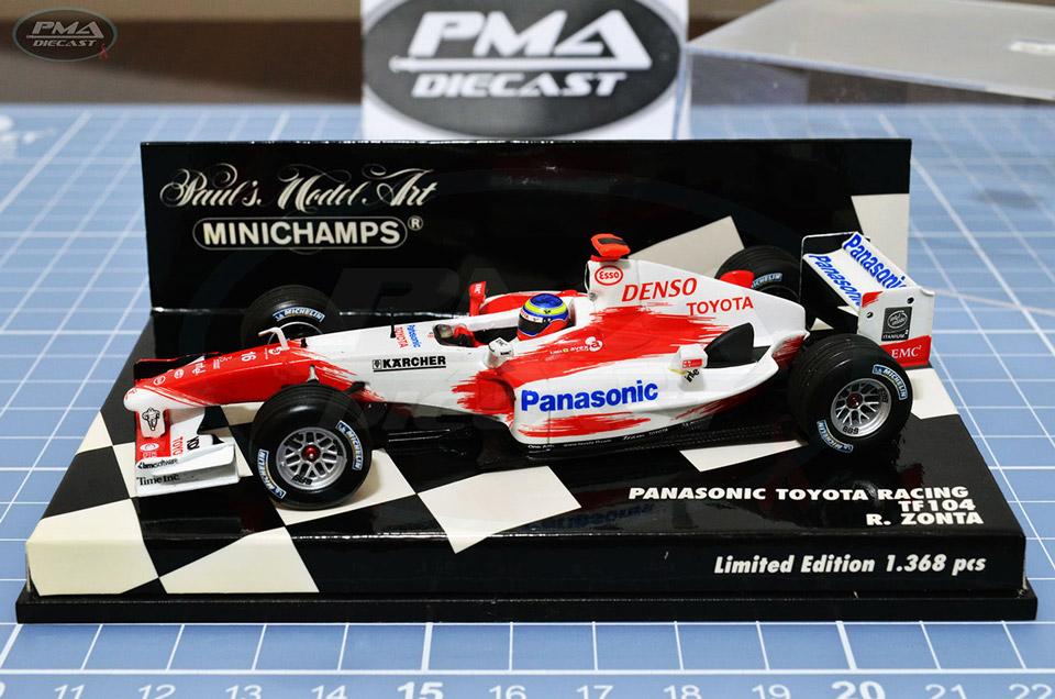 RICARDO ZONTA 2004 TOYOTA TF104 1:43